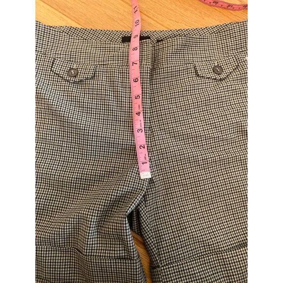 The Limited, Women's Drew Fit checkered black/white cuffed shorts size 10 - Picture 6 of 7